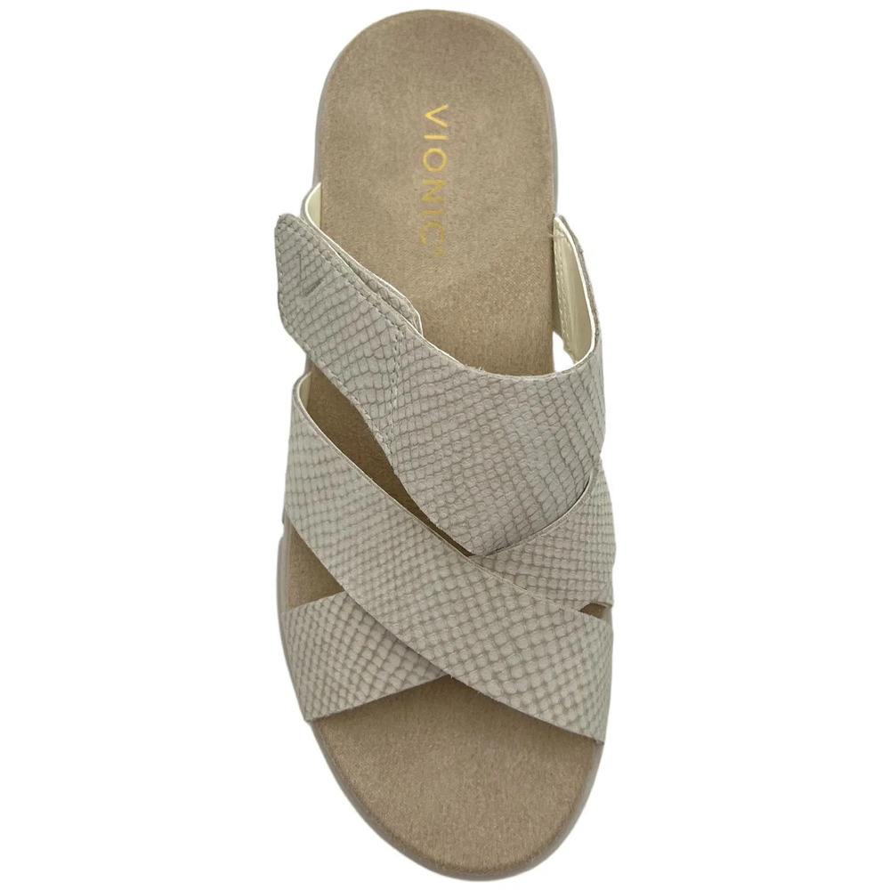 Vionic Women's Uptown Sunset Slide Sandal Ivory - Wide - Picture 2 of 3